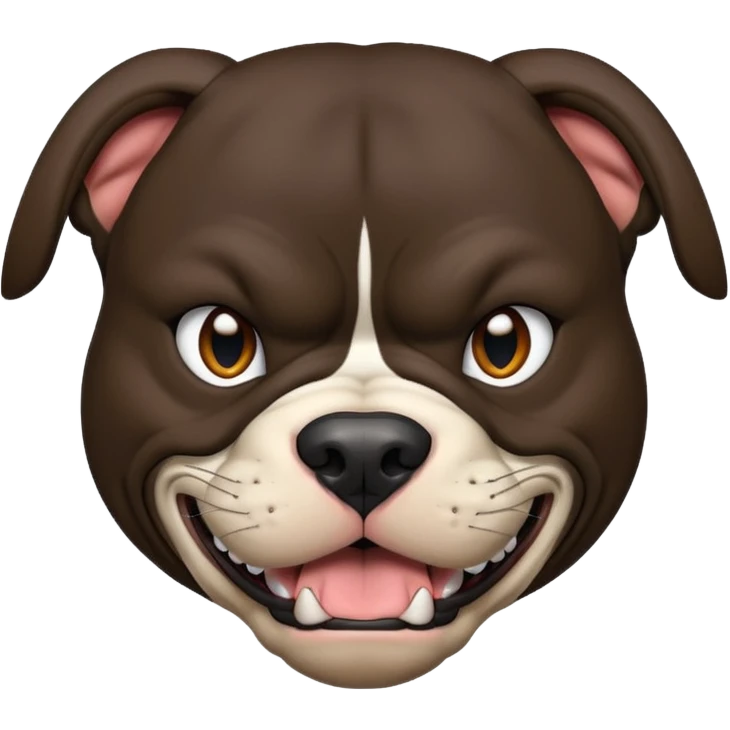Pitbull mean emoji