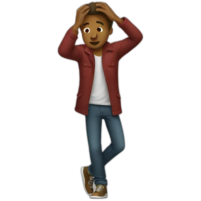 Homme qui dab emoji