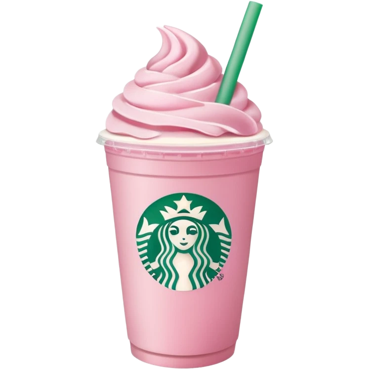 Starbuks pink emoji