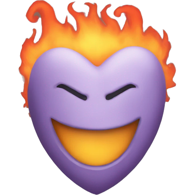 Fuego corazon emoji
