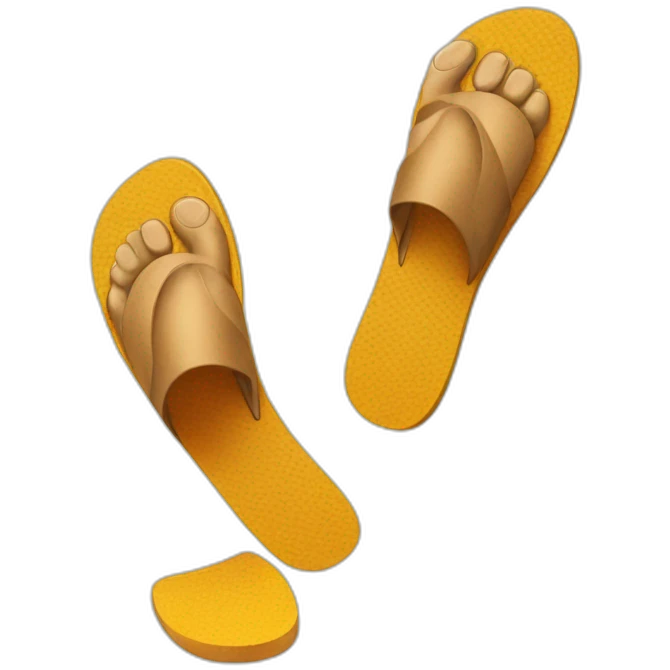 foot in flip flops emoji