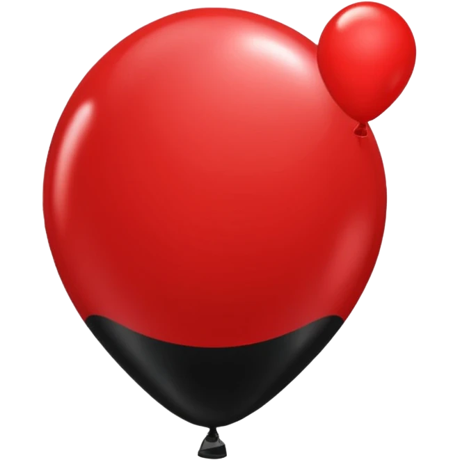 Red and black balloon for Place it next to the name in the directory. emoji