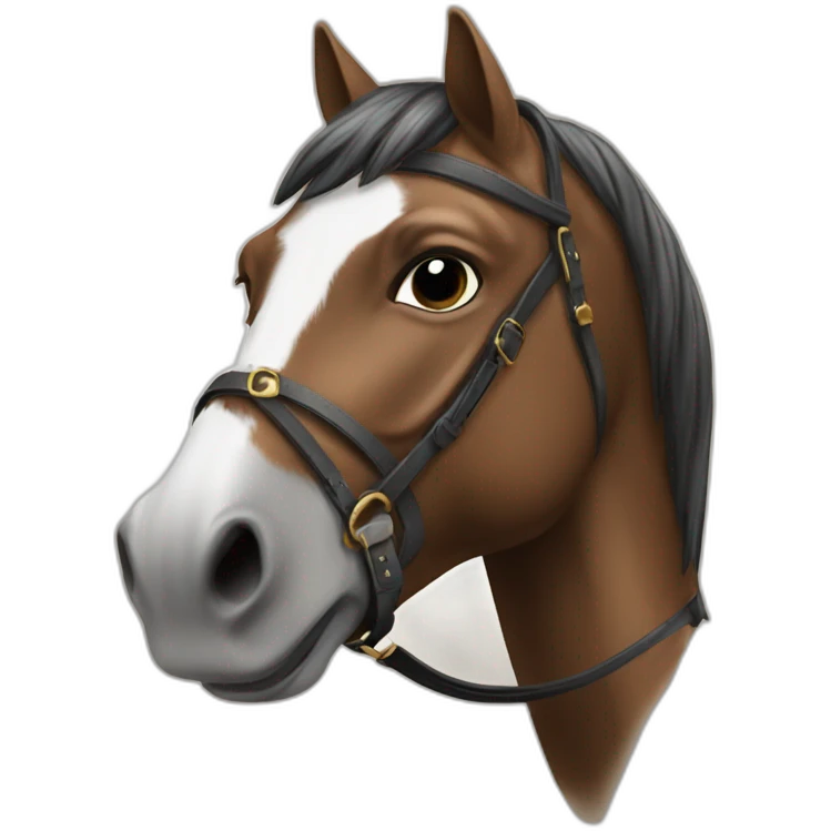 Cheval avec selle emoji