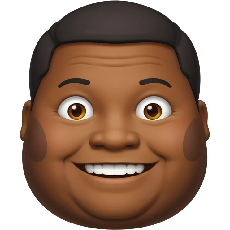 Obese black man emoji