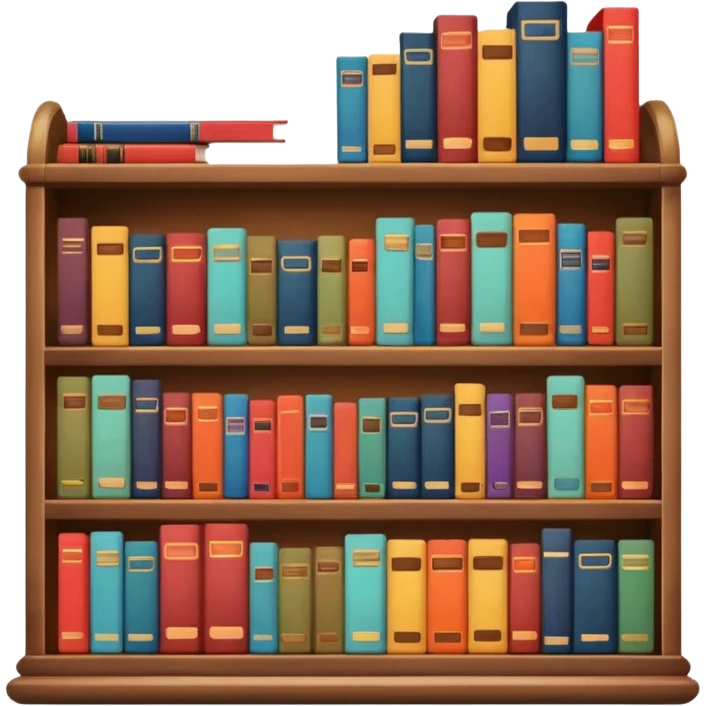 aestetic bookshelf y2k style emoji