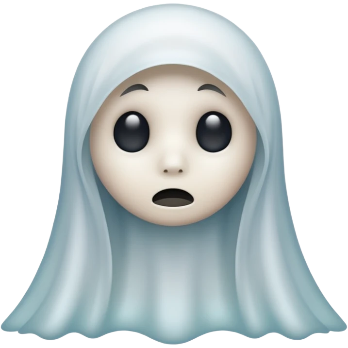 sad ghost emoji