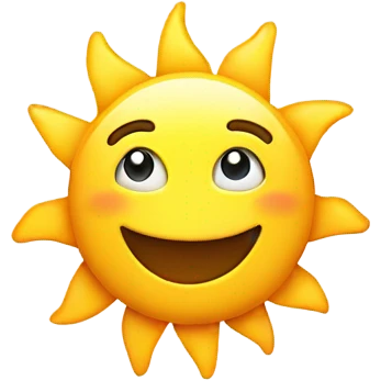 sun like a person saing ok whitn the h emoji