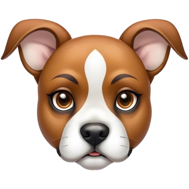 Cinematic Noble Fawn Boxer Portrait Emoji, Poised and regal, with a strong, muscular build and a sleek, well-groomed fawn coat accented by a white muzzle and chest, deep-set soulful brown eyes, Simplified yet sharp and sophisticated features, highly detailed, glowing with a soft, dignified glow, high shine, intelligent and loyal, stylized with an air of strength, focused and attentive, soft glowing outline, capturing the essence of a watchful and confident guardian, so majestic it feels as though it could step out of the screen with effortless authority! emoji
