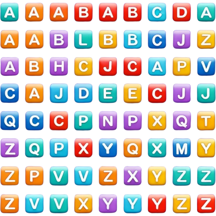 A to z alhpabet emoji