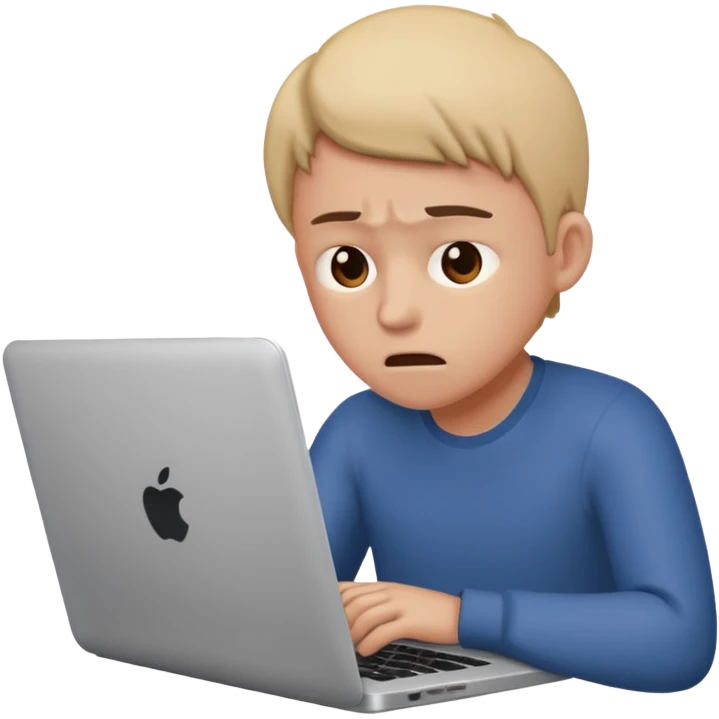 laptop working struggeling emoji