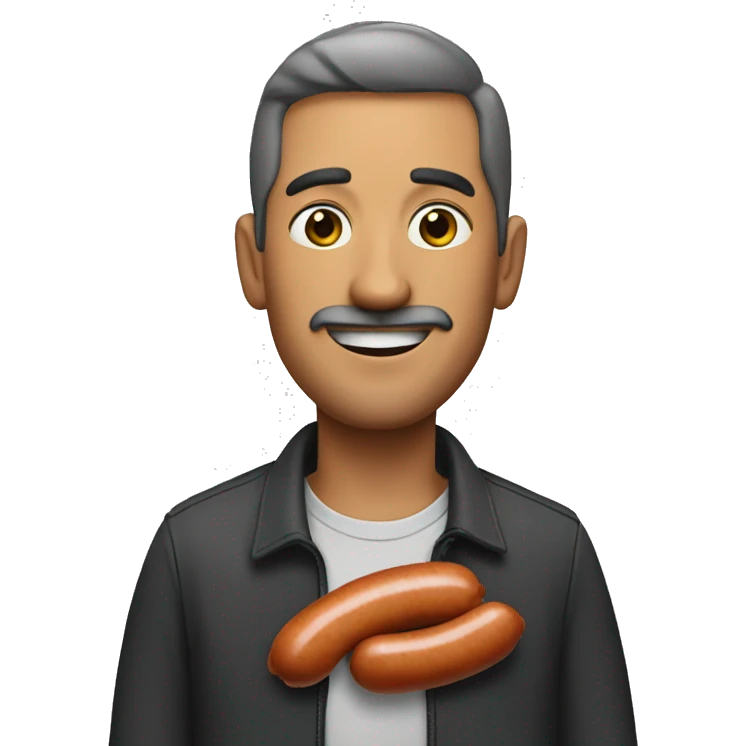 Man With a sausage  emoji