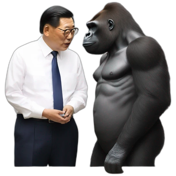 Gorilla meeting Kim yong un emoji
