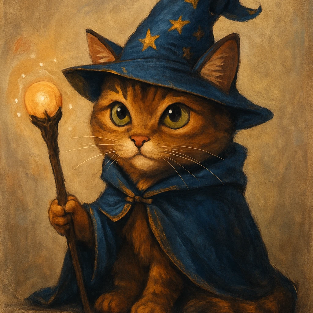 wizard cat  emoji