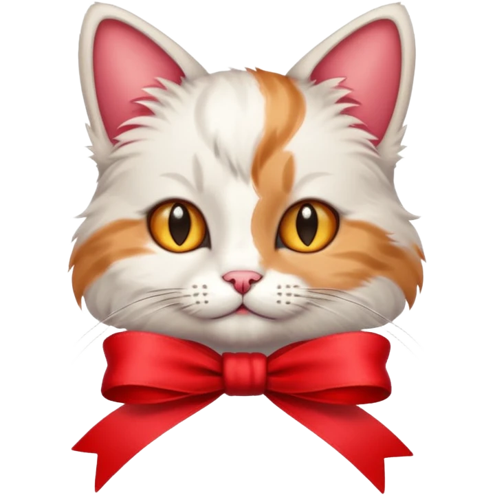 cat with ribbon emoji