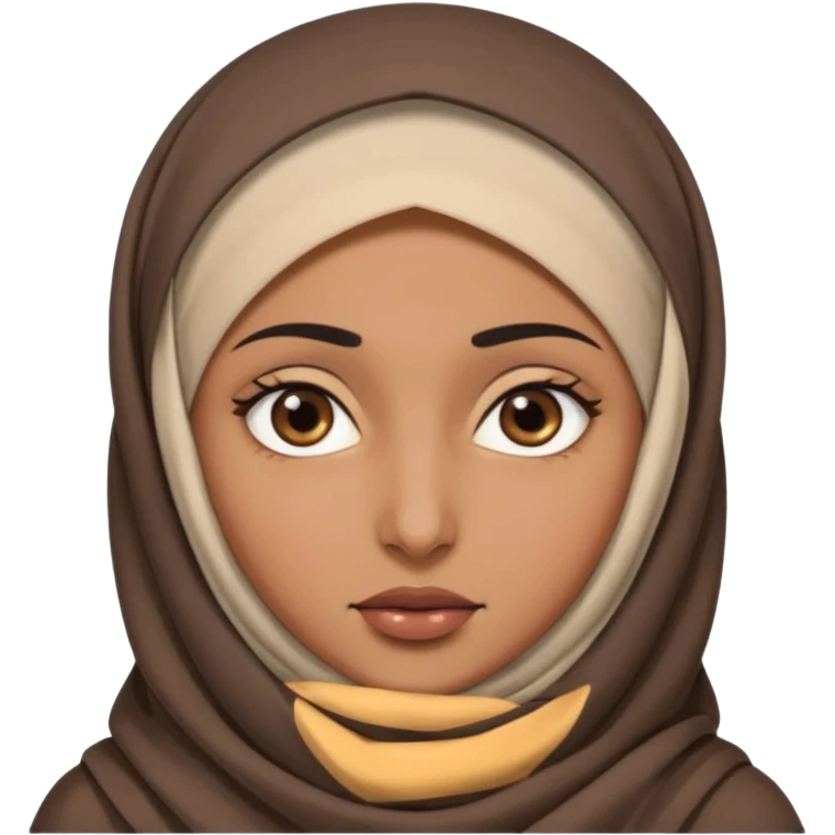 arab woman with hijab cover face emoji