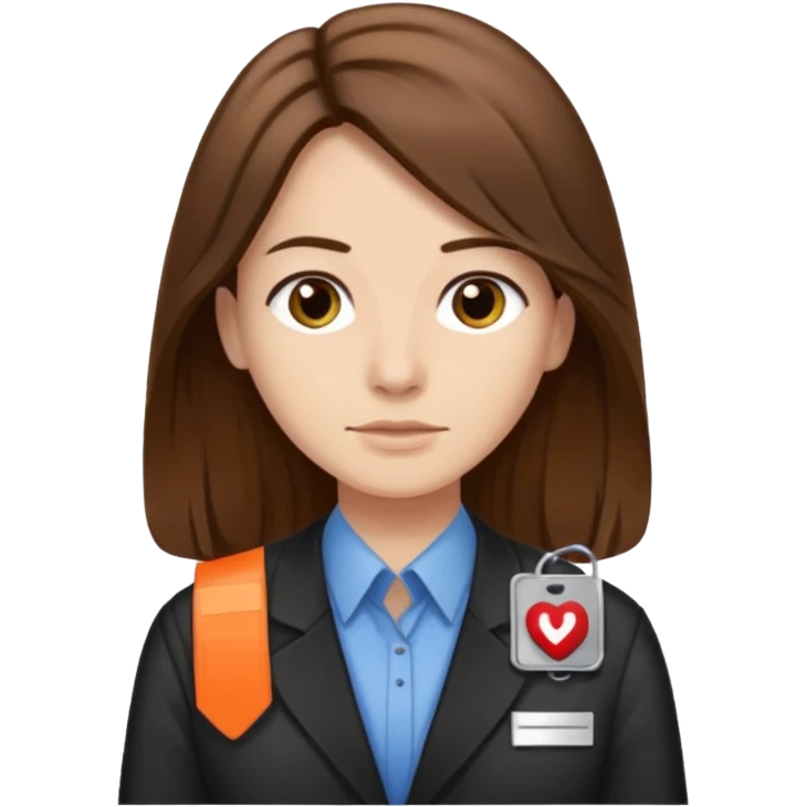 civilian long haired juror with nametag emoji