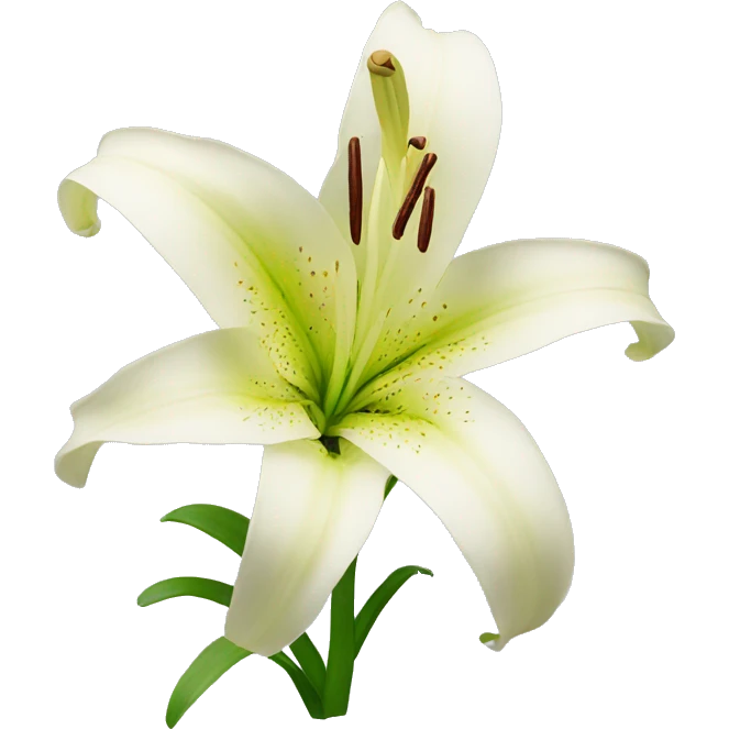 Lily flower emoji