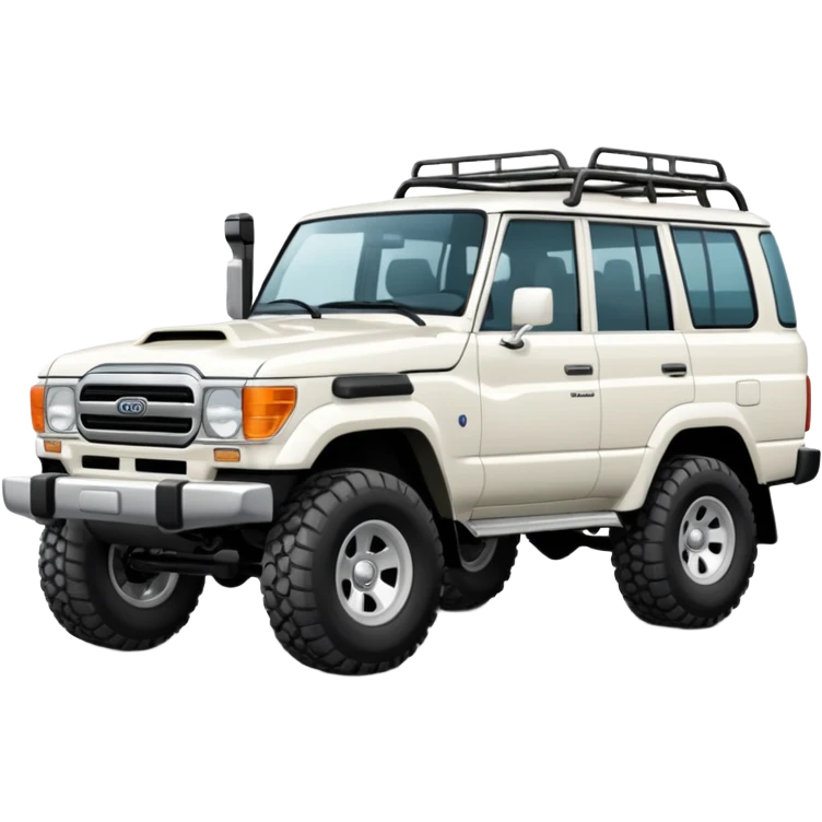white land cruiser  emoji