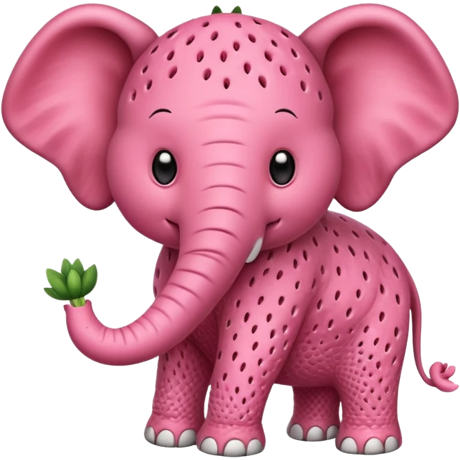 Strawberry elefant emoji