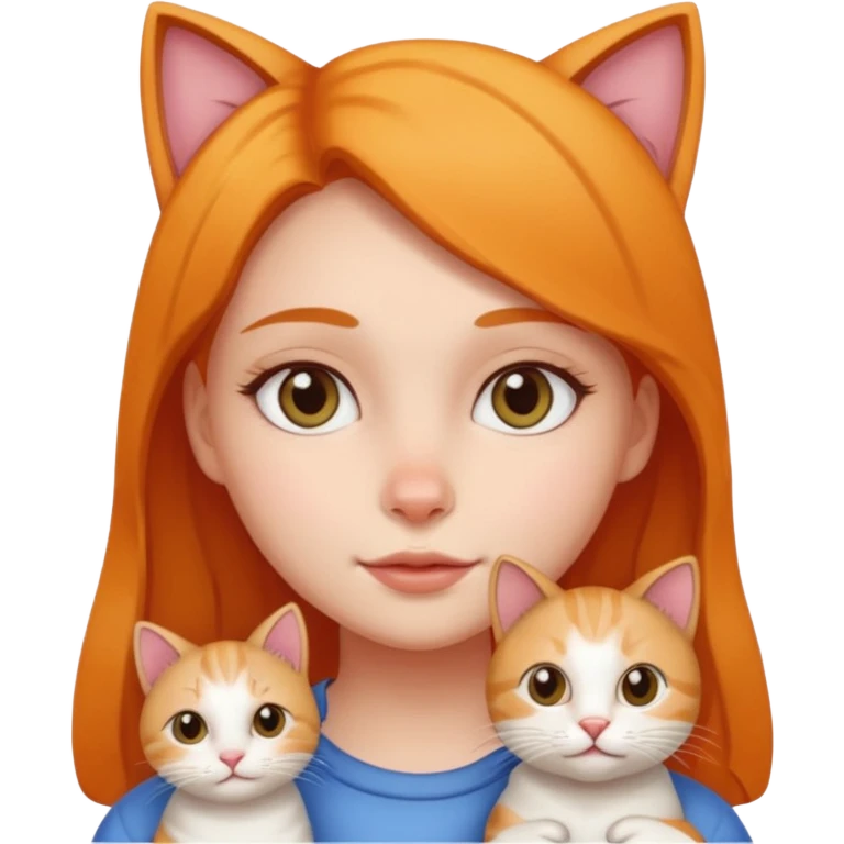Half girl half cat  emoji