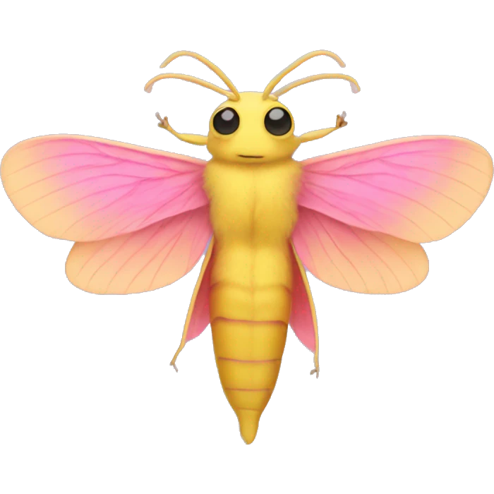 rosy maple moth emoji