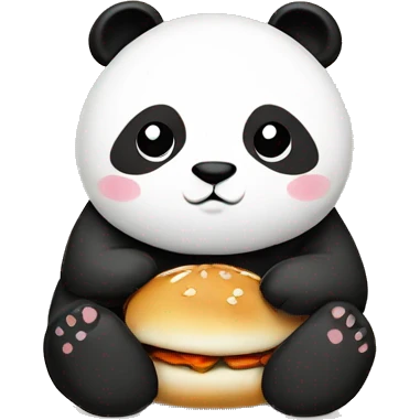 panda with bao buns emoji