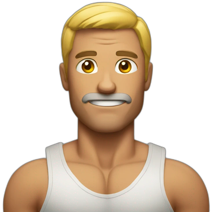 Muscled man emoji