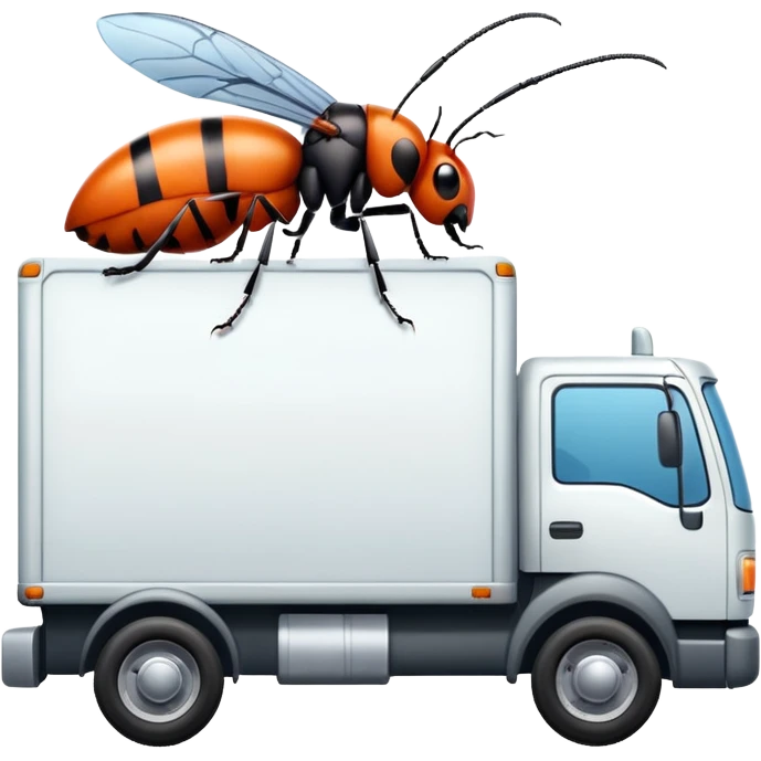  Bug killing moving truck  emoji