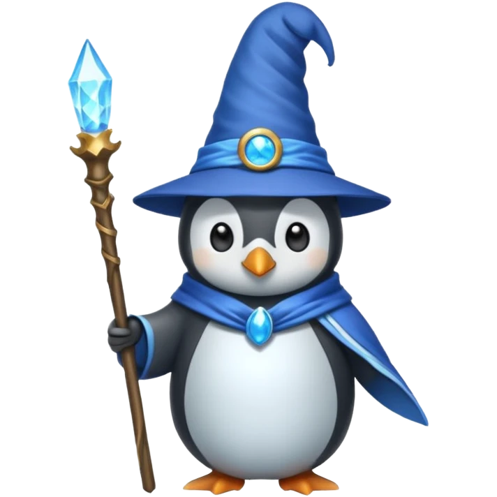 Penguin Wizard emoji