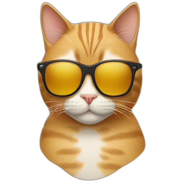 Cat with sunglasses emoji