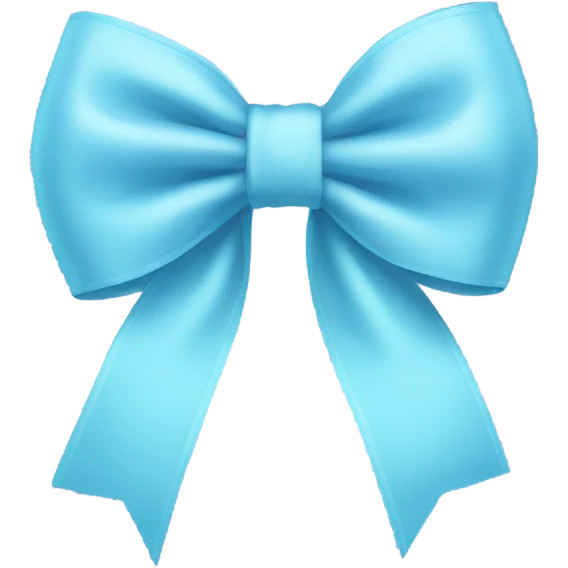 Light blue bow emoji
