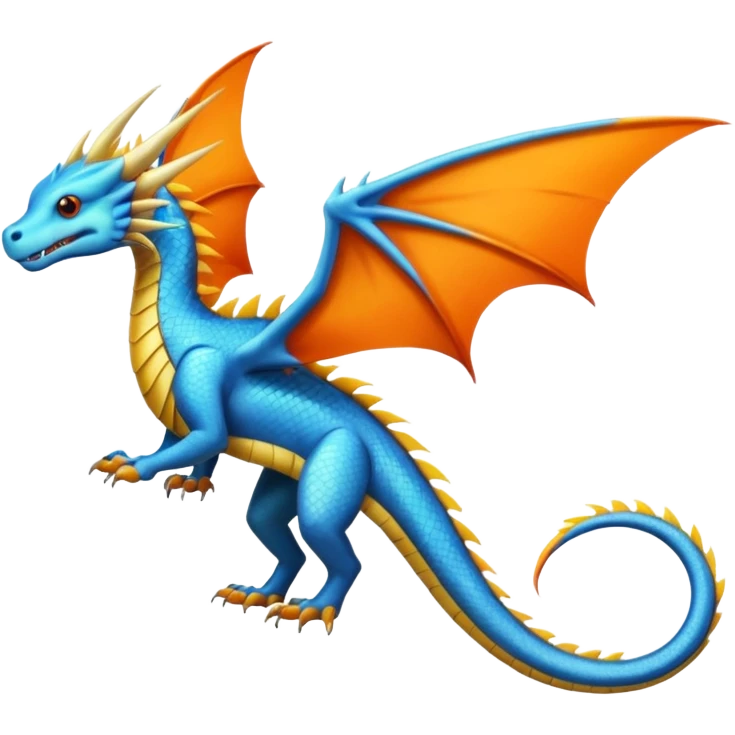 Fourth wing swordtail dragon  emoji