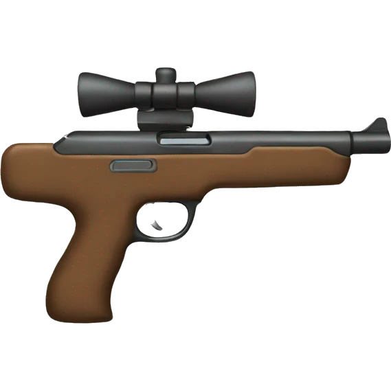 Gun with a bow emoji