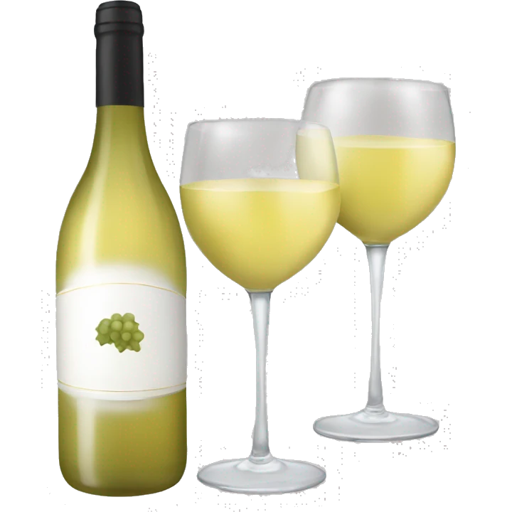 White wine brindis emoji