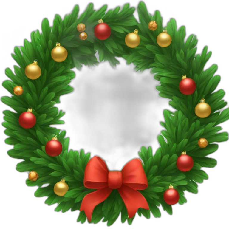 christmas wreath emoji