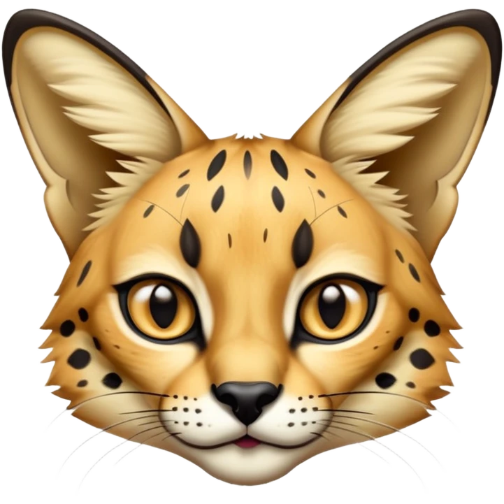 Serval looking sneaky emoji