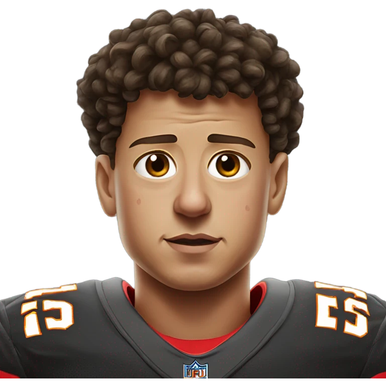 Patrick Mahomes crying to a referee  emoji