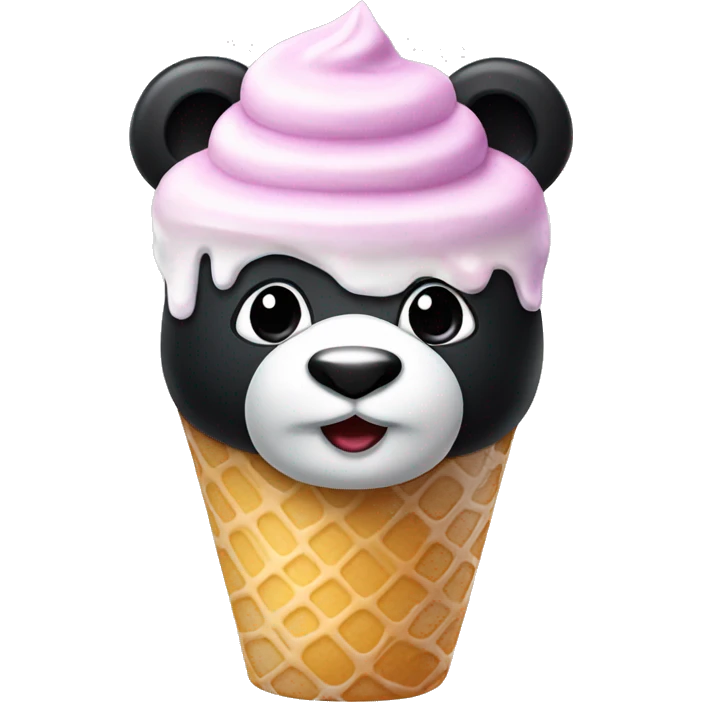 Panda ice cream emoji