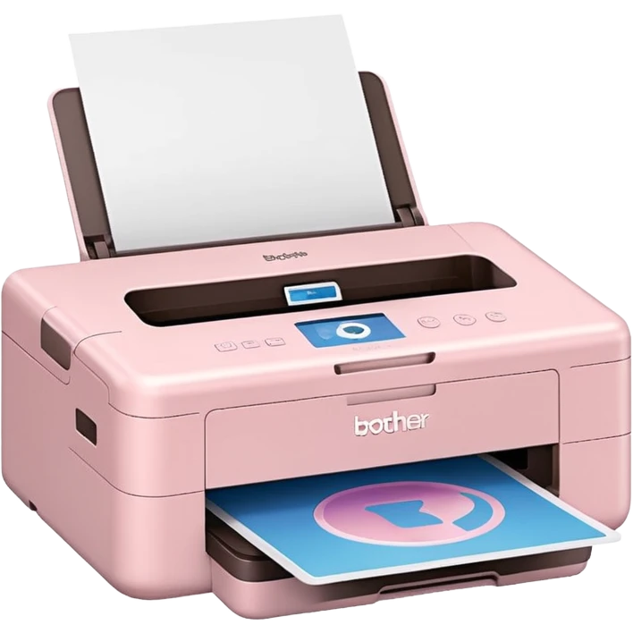 Light Pale Pink  Brother Scanner and Printer emoji