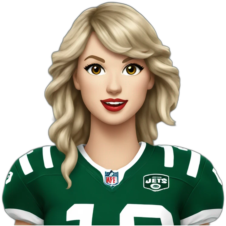 taylor-swift-in-nfl-jets-jersey emoji