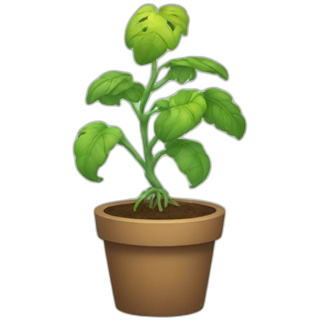 A dying plant emoji