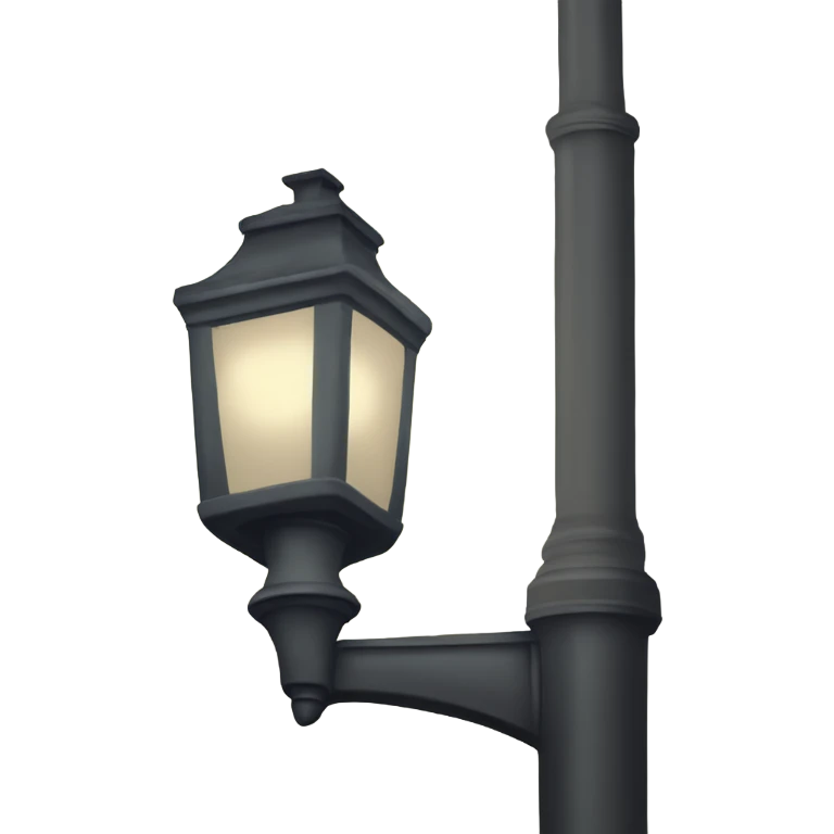 Turned off gas lamp streetlight emoji