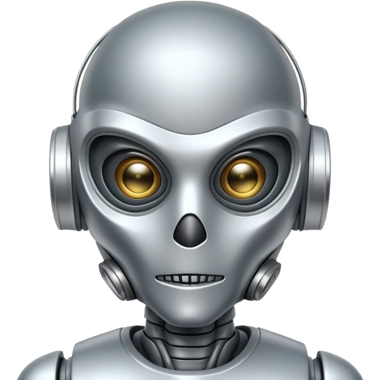 robot alien wearing medical mask emoji