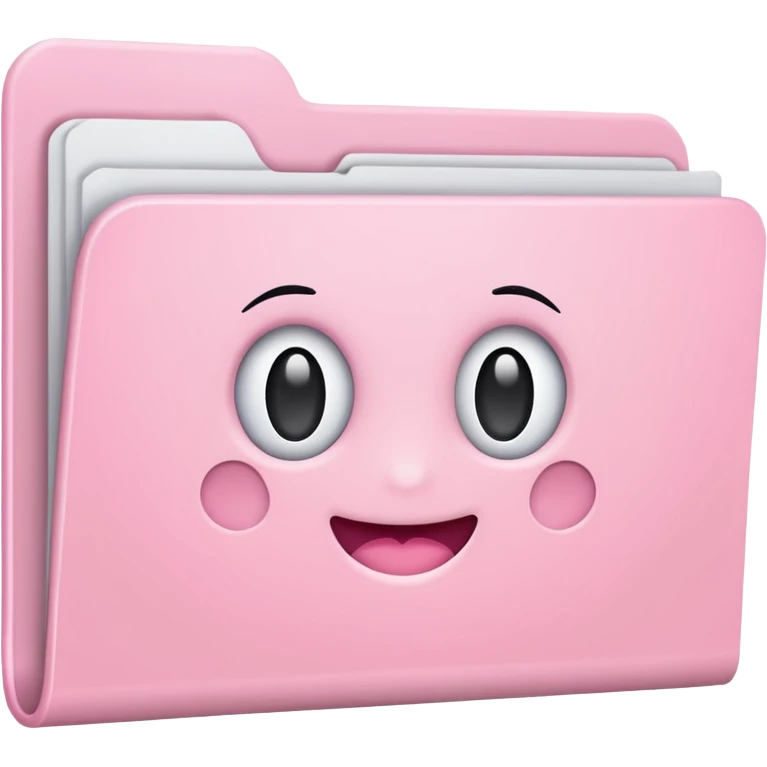 pastel pink empty folder aesthetic emoji