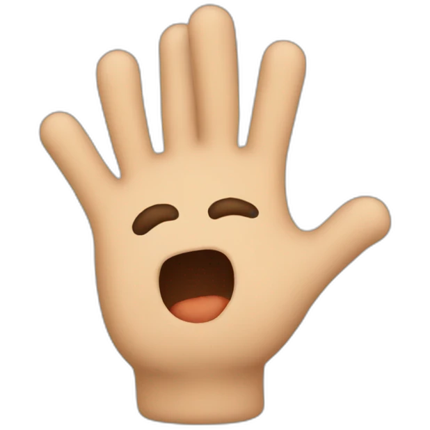 doigt en l'air emoji