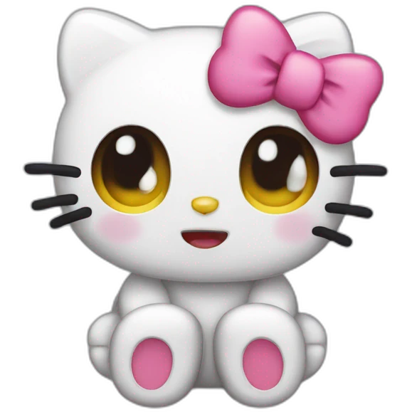 Hello kitty crying emoji