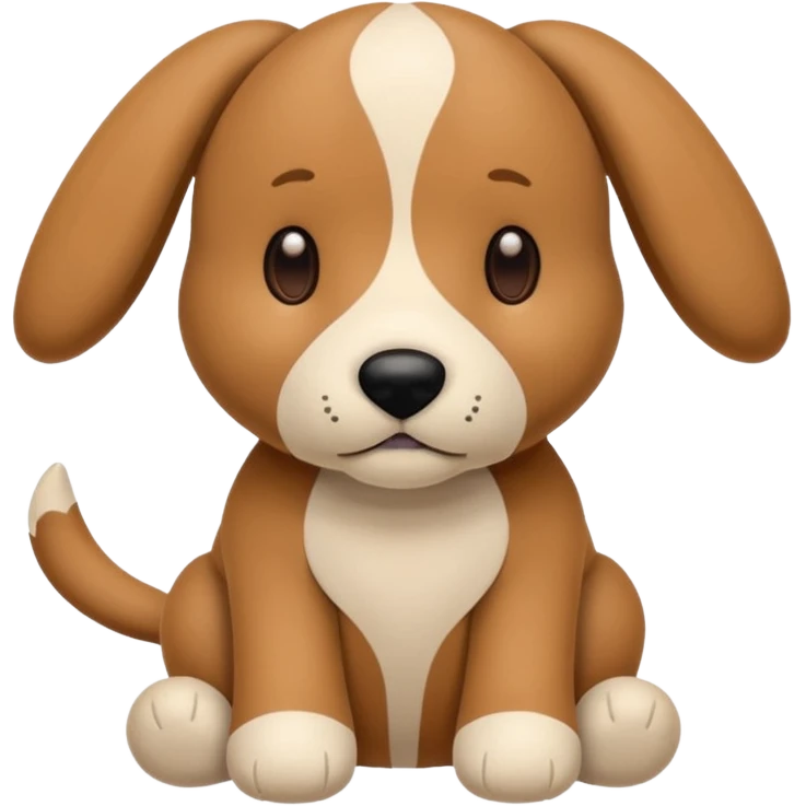 Plush dog toy  emoji