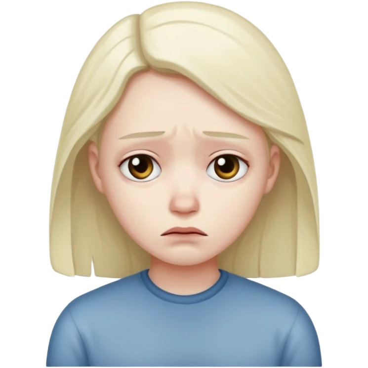 Con sueño triste emoji