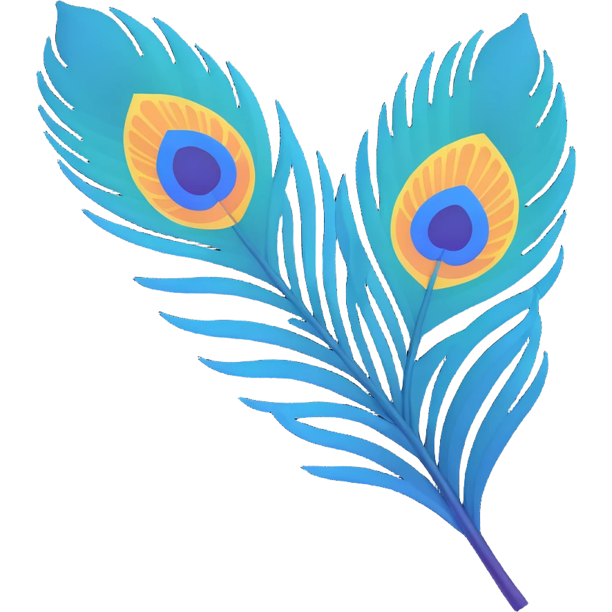 peacock feather emoji