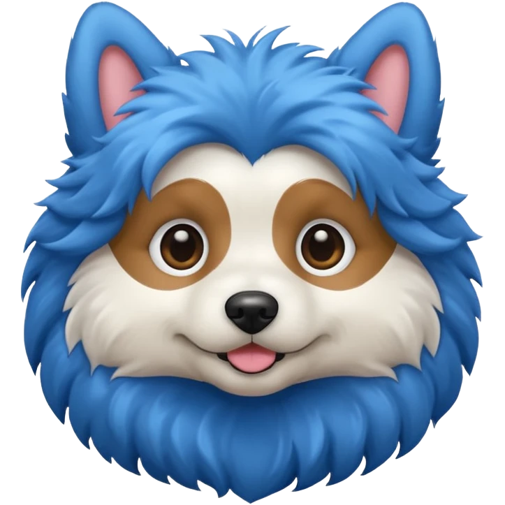 Dog blue emoji
